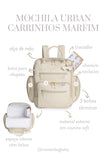 MOCHILA URBAN CARRINHOS - MARFIM - MASTERBAG
