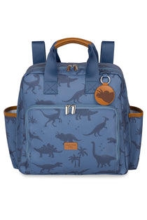 MOCHILA VINTAGE DINOSSAURO - AZUL