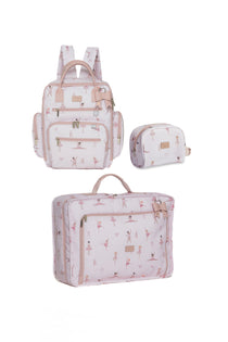 KIT VIAGEM DE FIM DE SEMANA - BAILARINA ESTAMPADA - ROSE - MASTERBAG