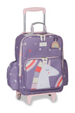 MOCHILA DE RODINHA KIDS UNICÓRNIO - ROXO - MASTERBAG