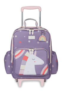 MOCHILA DE RODINHA KIDS UNICÓRNIO - ROXO - MASTERBAG