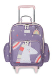 MOCHILA DE RODINHA KIDS UNICÓRNIO - ROXO - MASTERBAG