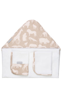 CONJUNTO TOALHAS SAFARI - CAQUI - MASTERBAG