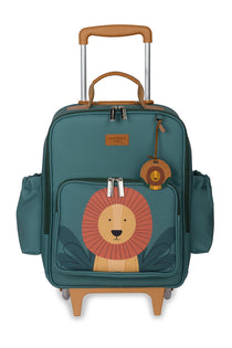 MOCHILA DE RODINHA KIDS LEÃO - VERDE - MASTERBAG