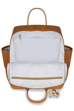 MOCHILA VINTAGE CAVALINHO LISA - CARAMELO