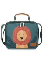 KIT MOCHILA DE RODINHA + LANCHEIRA KIDS - LEÃO - VERDE