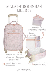 MALA DE RODINHA LIBERTY - ROSE