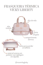 FRASQUEIRA TÉRMICA VICKY LIBERTY - ROSE - MASTERBAG