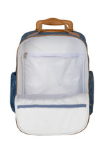 MOCHILA DE RODINHA KIDS DINOSSAURO - AZUL - MASTERBAG