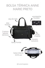 BOLSA TÉRMICA ANNE MARIE - PRETO - MASTERBAG