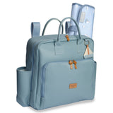 MOCHILA VINTAGE BARQUINHOS LISA - AZUL