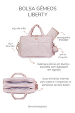 BOLSA GÊMEOS LIBERTY - ROSE - MASTERBAG