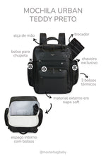 MOCHILA URBAN TEDDY - PRETO - MASTERBAG