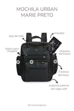 MOCHILA URBAN MARIE - PRETO - MASTERBAG