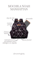 MOCHILA NOAH  MANHATTAN - PRETO