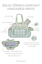 BOLSA TERMICA EVERYDAY MARGARIDA - MENTA - MASTERBAG