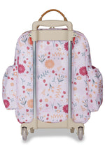 KIT MOCHILA DE RODINHAS + LANCHEIRA KIDS JOANINHA - ROSA