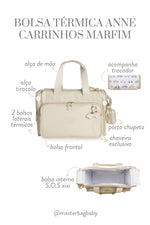 BOLSA TÉRMICA ANNE CARRINHOS - MARFIM - MASTERBAG
