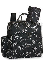 MOCHILA VINTAGE MARIE ESTAMPADA - PRETO
