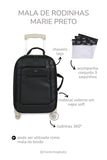 MALA DE RODINHAS MARIE - PRETO - MASTERBAG