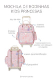 MOCHILA DE RODINHA KIDS PRINCESAS - ROSA - MASTERBAG KIDS
