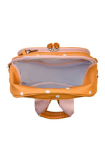 MOCHILA KIDS ARCO-ÍRIS BOHO - MOSTARDA