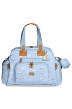 KIT MATERNIDADE 4 PÇS BARQUINHOS ESTAMPADA - AZUL - MASTERBAG