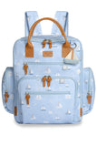 KIT DIA A DIA URBAN BARQUINHOS ESTAMPADA - AZUL - MASTERBAG