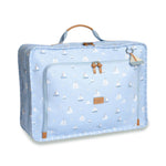 MALA VINTAGE BARQUINHOS ESTAMPADA - AZUL - MASTERBAG