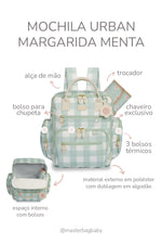 MOCHILA URBAN MARGARIDA - MENTA