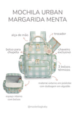MOCHILA URBAN MARGARIDA - MENTA - MASTERBAG
