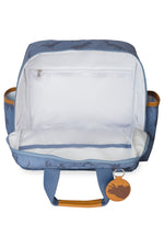 MOCHILA VINTAGE DINOSSAURO - AZUL