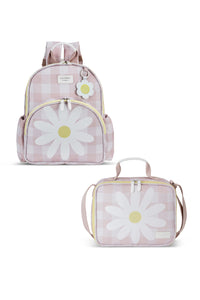 KIT MOCHILA KIDS + LANCHEIRA  MARGARIDA - ROSA