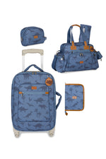 KIT MATERNIDADE 4 PÇS DINOSSAURO - AZUL - MASTERBAG