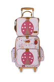 KIT MOCHILA DE RODINHA + LANCHEIRA KIDS - JOANINHA - ROSA