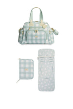 KIT MATERNIDADE 3 PÇS BEAR XADREZ - MENTA