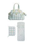 KIT MATERNIDADE 3 PÇS BEAR XADREZ - MENTA