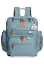 KIT MATERNIDADE 4 PÇS BARQUINHOS LISA - AZUL - MASTERBAG
