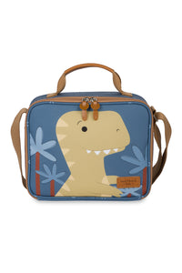 KIT MOCHILA DE RODINHAS + LANCHEIRA KIDS DINOSSAURO - AZUL