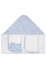 CONJUNTO DE TOALHAS BARQUINHOS - AZUL - MASTERBAG
