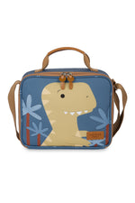 MOCHILA KIDS + LANCHEIRA - DINOSSAURO - AZUL - MASTERBAG KIDS
