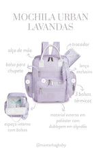 MOCHILA URBAN LAVANDAS - MASTERBAG
