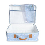 MALA VINTAGE BARQUINHOS ESTAMPADA - AZUL - MASTERBAG