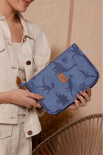 PORTA CARTEIRA DE VACINAÇÃO DINOSSAURO - AZUL - MASTERBAG