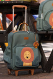 MOCHILA DE RODINHA KIDS LEÃO - VERDE - MASTERBAG
