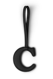 CHAVEIRO LETRA C PERSONALIZADO - PRETO - MASTERBAG