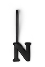 CHAVEIRO LETRA N PERSONAIZADO - PRETO- MASTERBAG