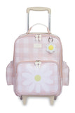 MOCHILA DE RODINHA KIDS MARGARIDA - ROSA