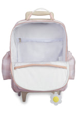 MOCHILA DE RODINHA KIDS MARGARIDA - ROSA