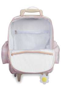 MOCHILA DE RODINHA KIDS MARGARIDA - ROSA